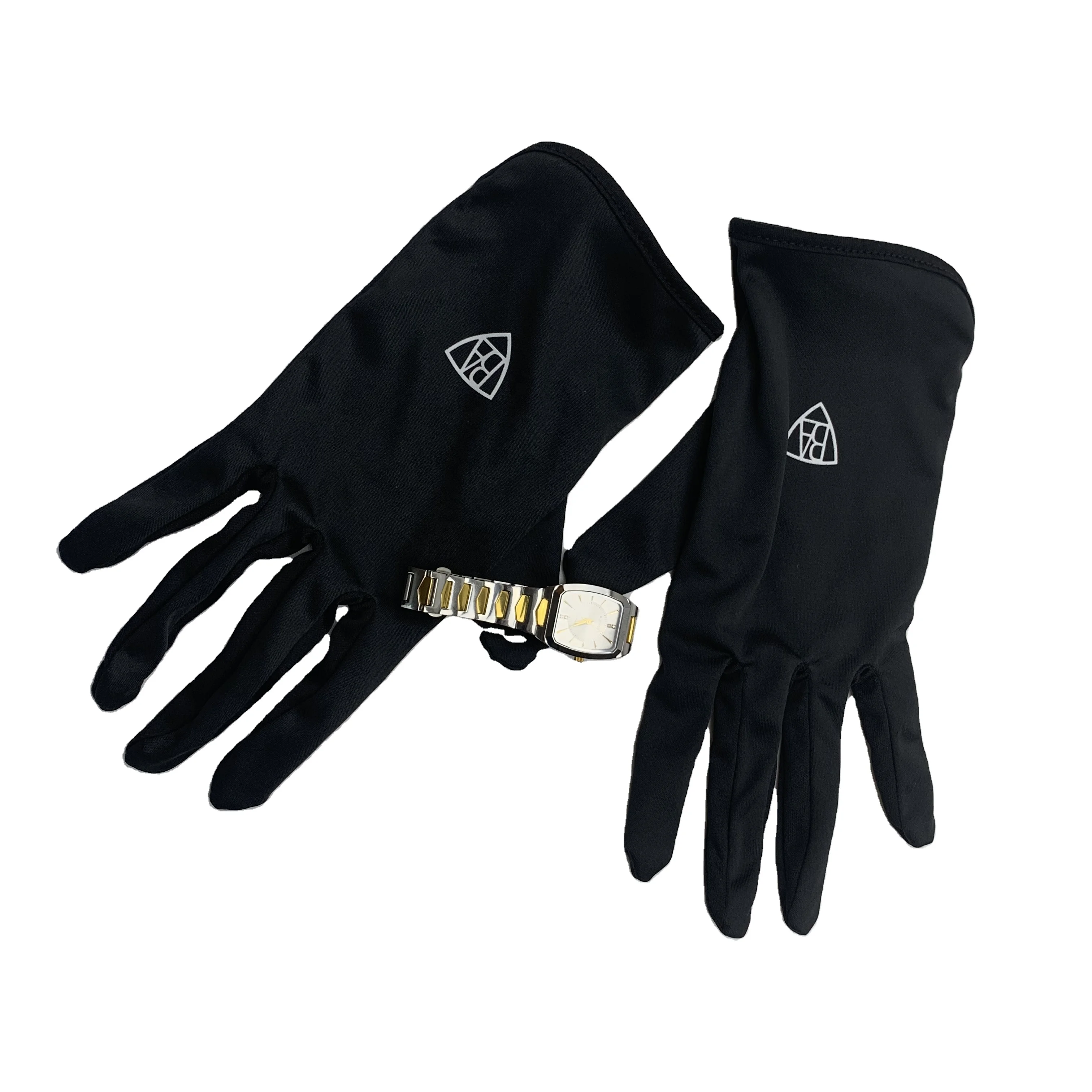 Custom Logo Printed Black Microfiber Jewelry Cleaning Gloves Buy