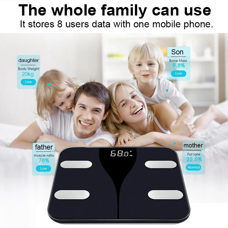 body composition scale with bluetooth bmr bmi scale weight loss Amazon hot sell scale