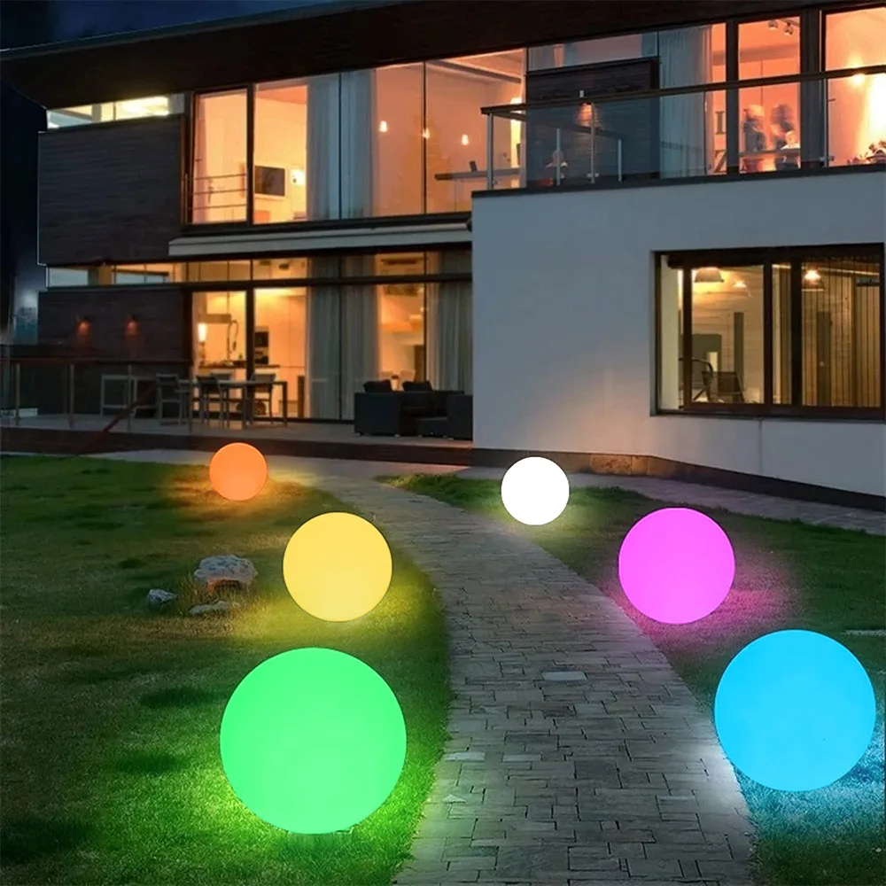 ip65 waterproof smart 30cm led ball  garden party landscape light-2