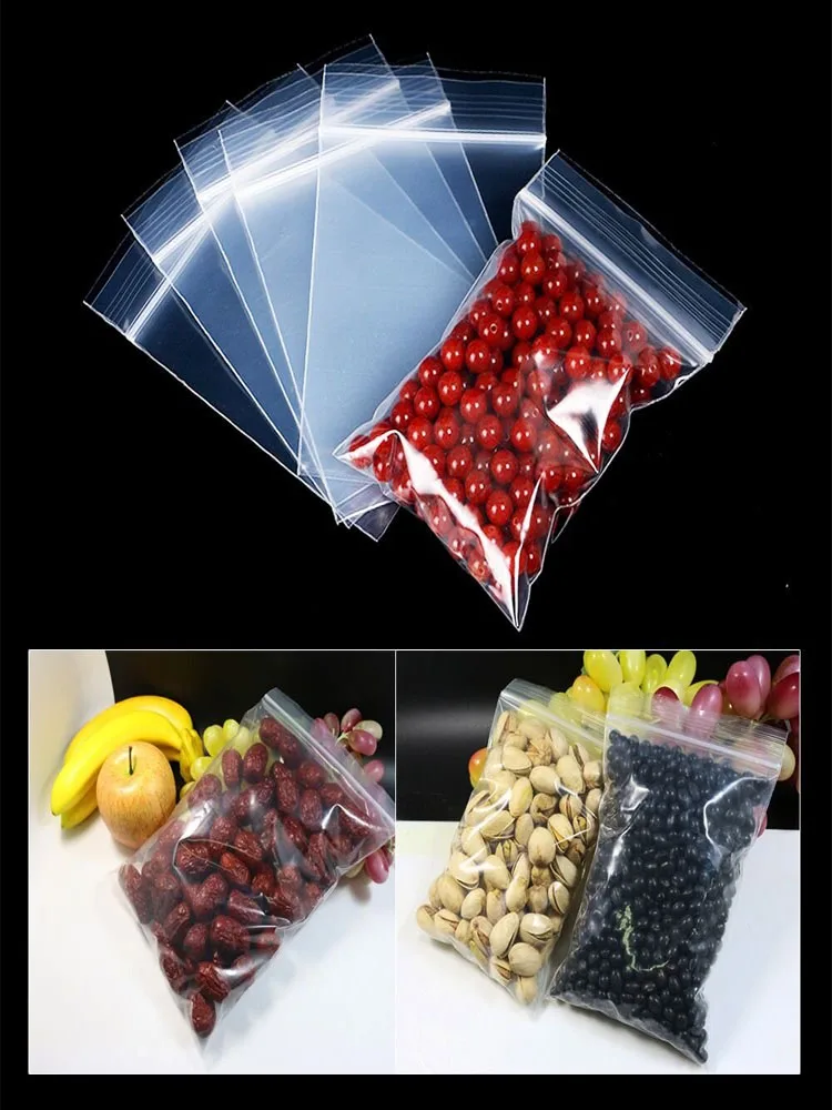 Heavyduty Various Sizes Reclosable Plastic Packaging Bags Zip Lock