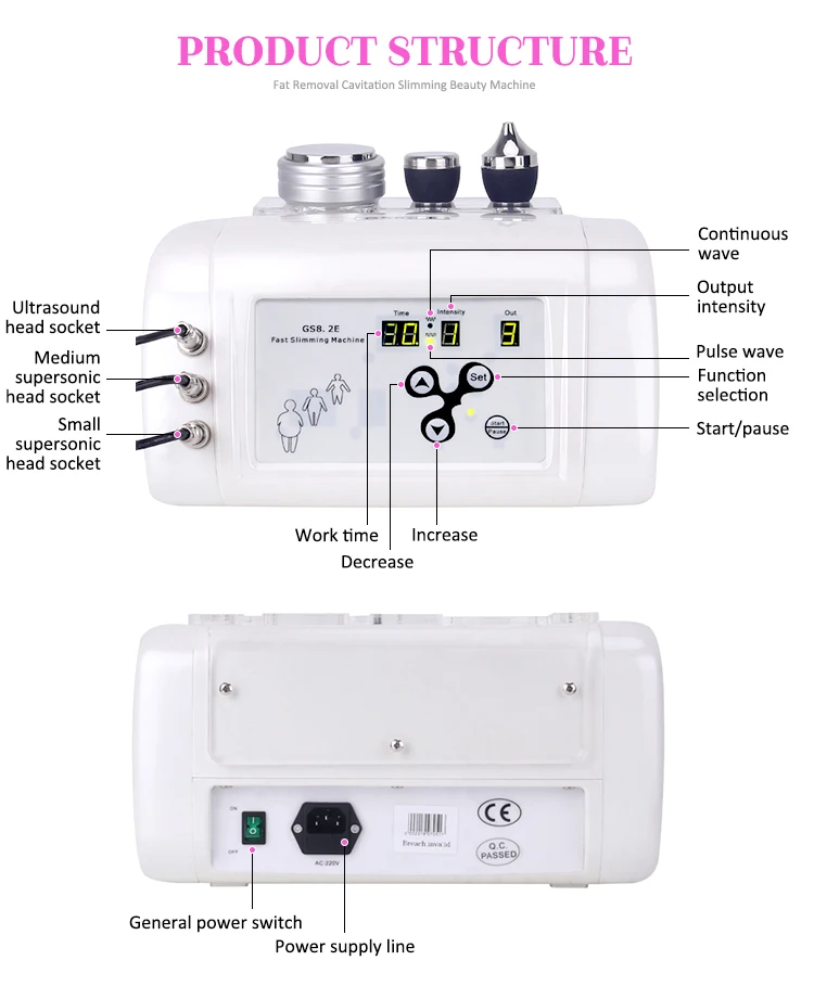 ultrasonic body slimming massager