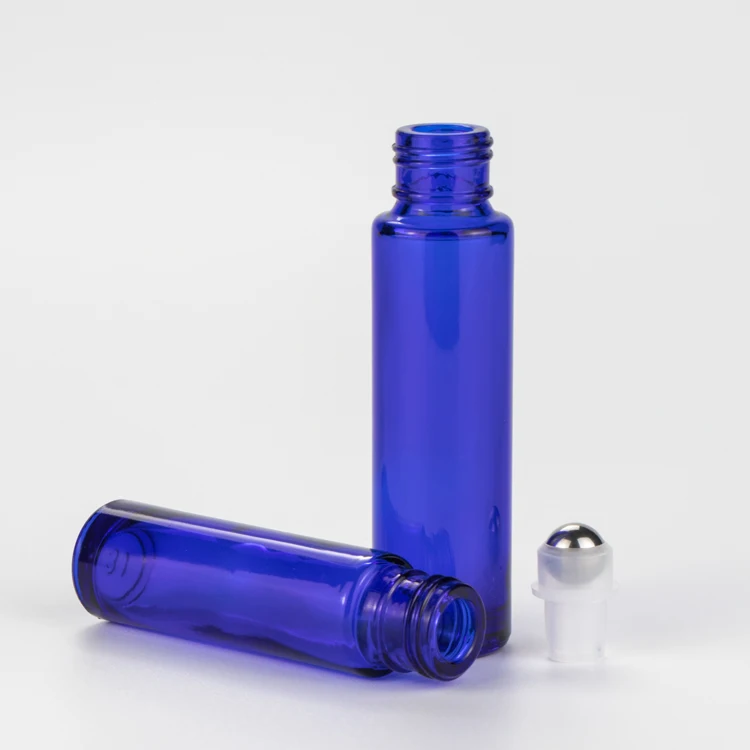 High Grade 5 Ml 10 Ml 15 Ml Empty Cobalt Blue Essential Oil Roll On ...