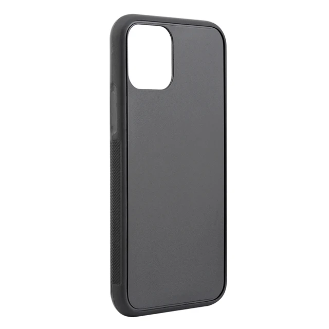 For iPhone 11 Matte Black TPU PC Cell Phone Case with groove material case TPU