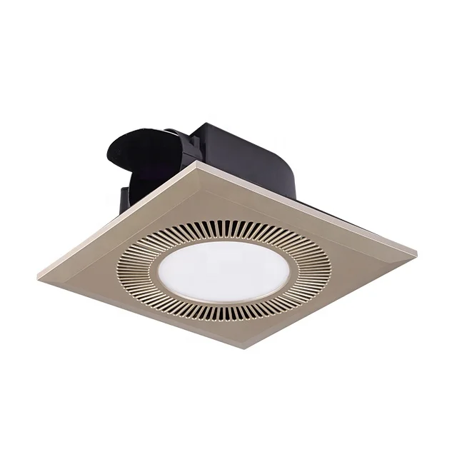 10 inch ceiling pipe type wall mounted Ventilation fan exhaust fans with LED light