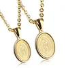 Lovers Stainless Steel Necklaces VIRGIN MARY Jewelry Our Lady Of Guadalupe Religious Charm Pendant Necklace for christian