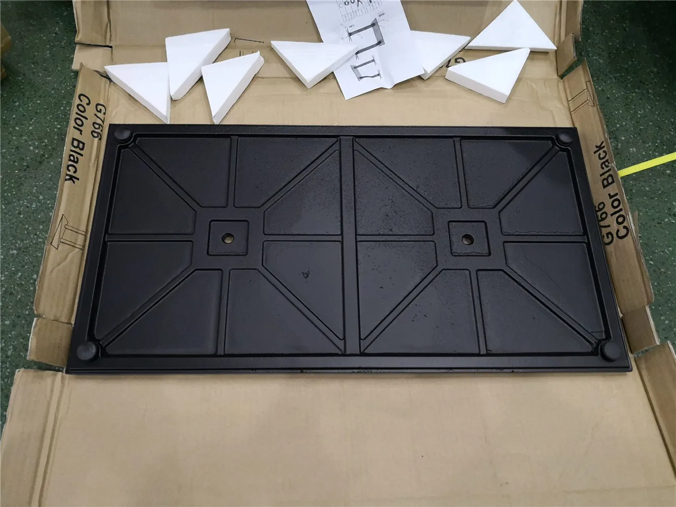 2019 new model industrial furniture double column powder coating casting iron table bases