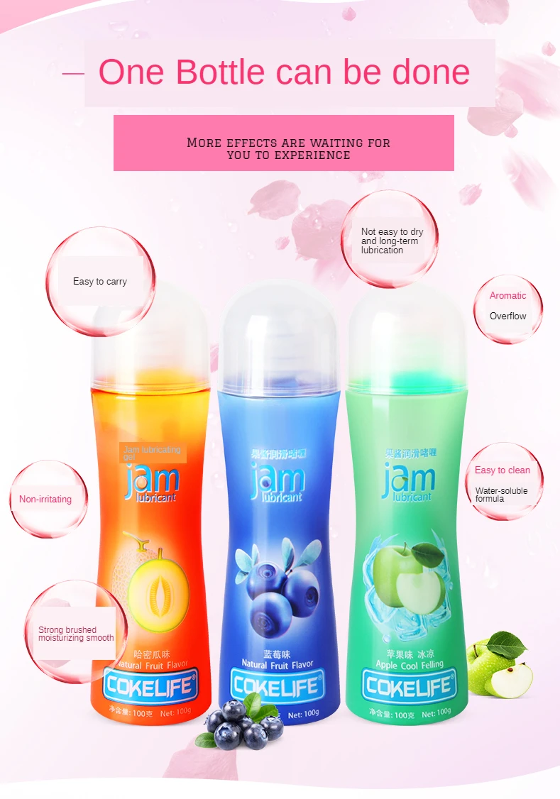 Lexiang Fruits Flavored Personal Lubricants For Sex Jelly Delay Warming Fragrance Oral Sexual