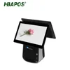 New Arrival 15.6'' All in one Dual Screen with Aclas Scale and 58/80mm Thermal printer for fruit store Touch POS System