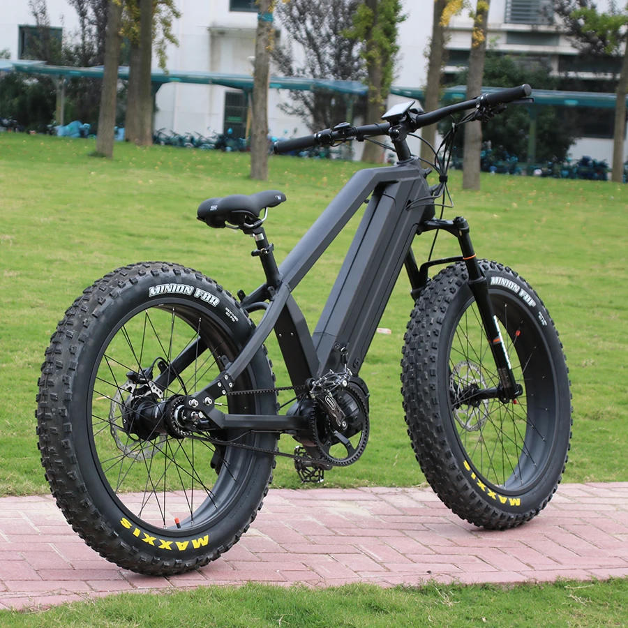 Bafang Belt Drive 48v 1000w Mid Drive 26inch Electric Fat Bike Electric Bicycle Mountain Ebike