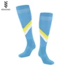 Custom cotton nylon mens knee high football soccer socks