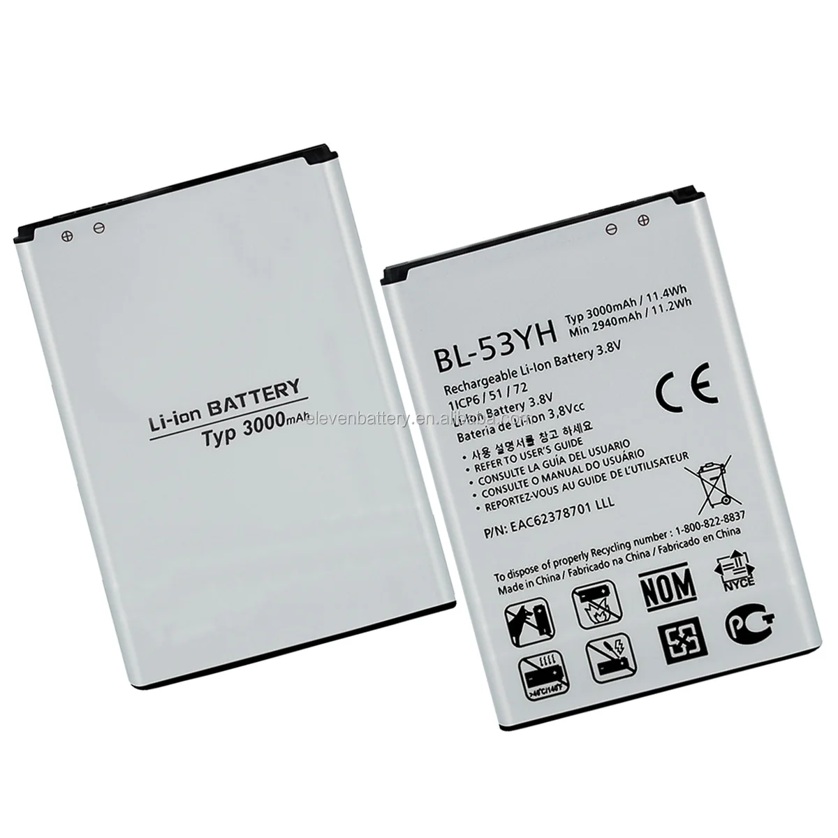 Schots paniek strategie Cell Phone Battery Pack Bl-53yh For Lg G3 D855 Rechargeable Batterie - Buy  Cell Phone Battery Pack,For Lg G3 Battery,Batterie For Lg Product on  Alibaba.com