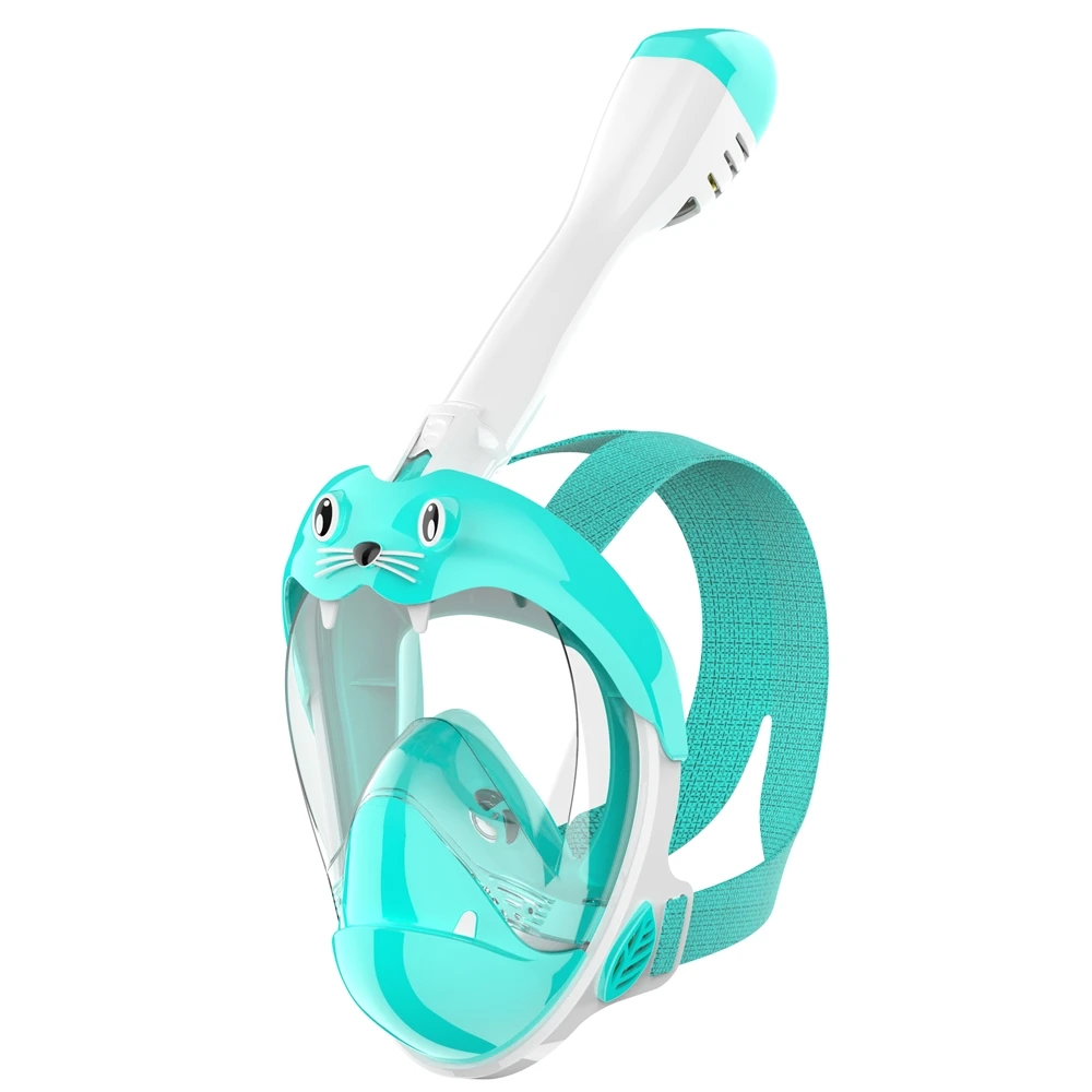 
Sea Lion Full Face Mask Snorkel For Kids Diving Gear Kit Scuba Goggles 