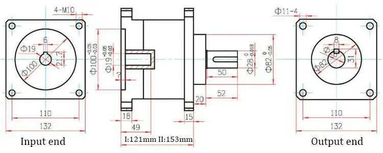Nema23/34/42/52 Planetary Gearbox Gear Head for Stepper Motor Speed Reducer CNC 
