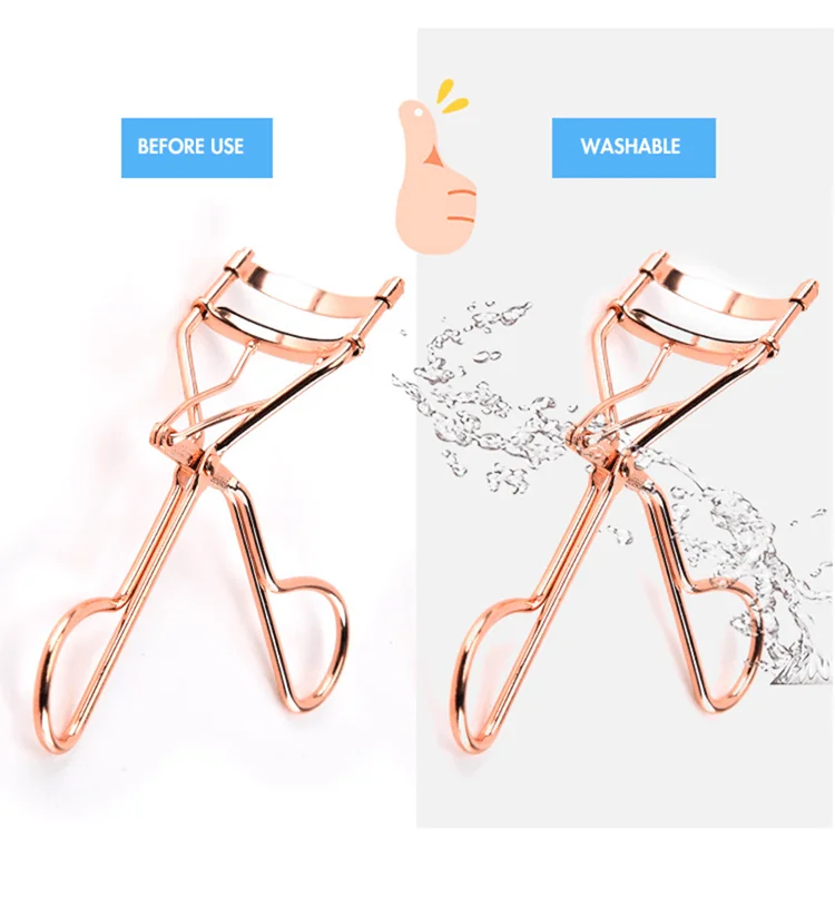 Best Low Moq Wholesales Oem Metallic Stainless Small Micro Mini Pink Rose Gold Custom Logo Private Label Set Eyelashes Curler