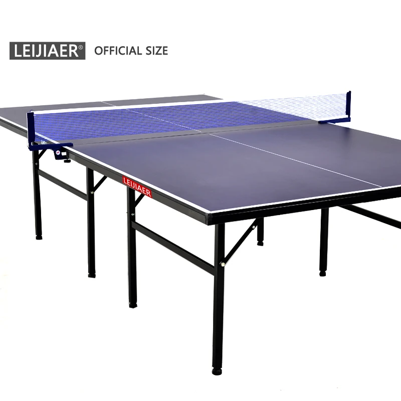 Leijiaer Cheap Price Blue Table Tennis Table Moving Folding Legs Ping