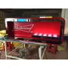 Customized luminescent stainless steel wooden shape LED wine display advertising light box
