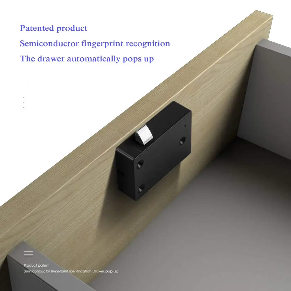 Fingerprint Lock Locks Biometric Keyless Wooden Box Furniture