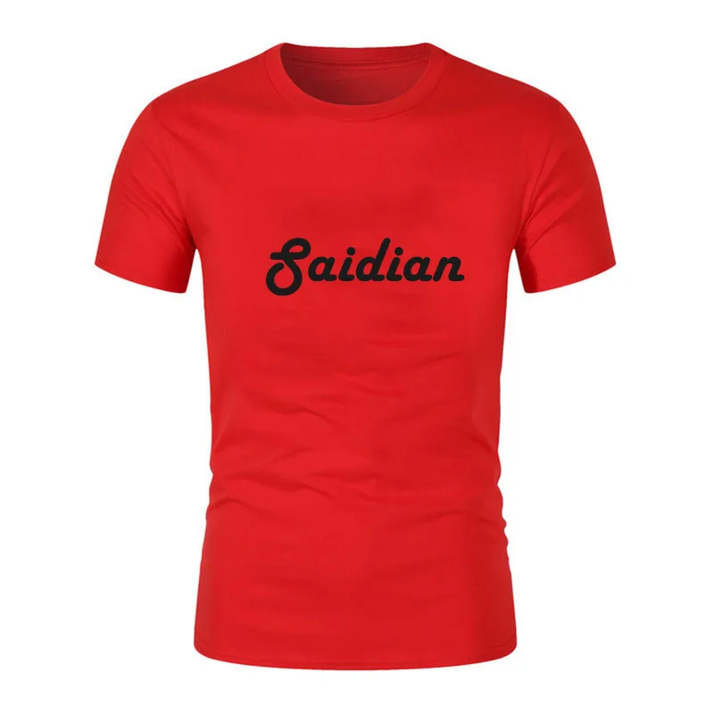 Mens slim fit high quality custom printed elastic sleeve cuff t shirt