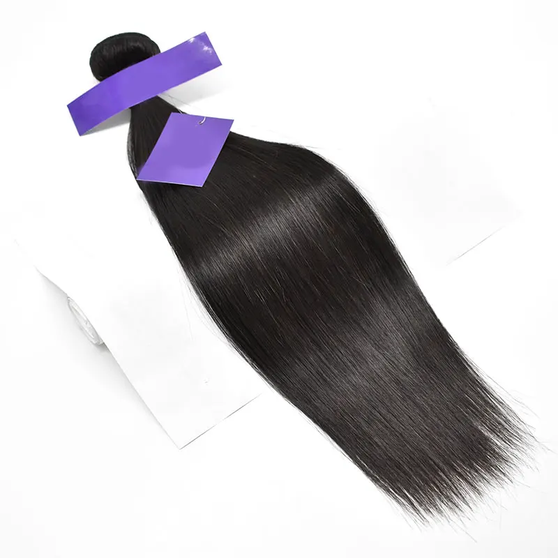 

New Straight Hair Bundles Indian Hair Extensions Remy Human Hair Weave 1 pieces Wholesale Price, Natural black color