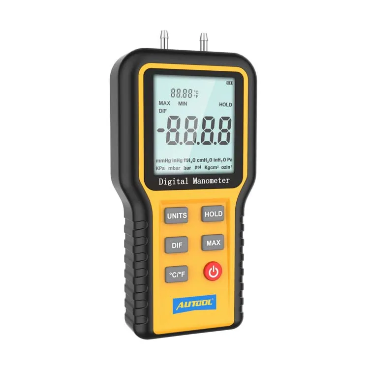Autool Digital Manometer Test Dual Input Differential Manometer Air