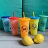 2019 Hot Style-Custom Reusable 24OZ Plastic Mug Cold Temperature color changing cup,New design for drinkware