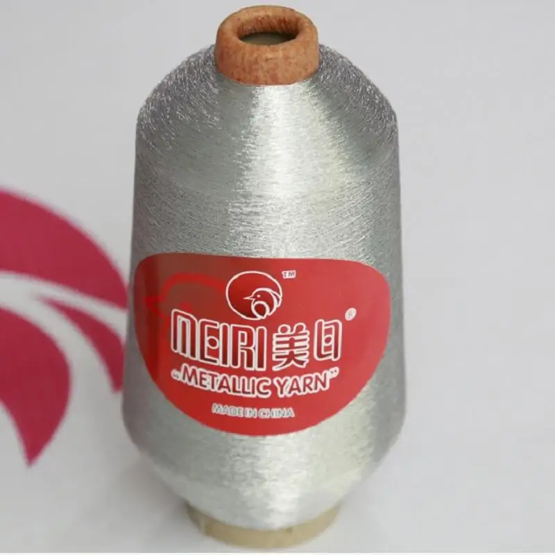 
Hot sale S type polyester blended textured yarn reflective lurex metal wire 