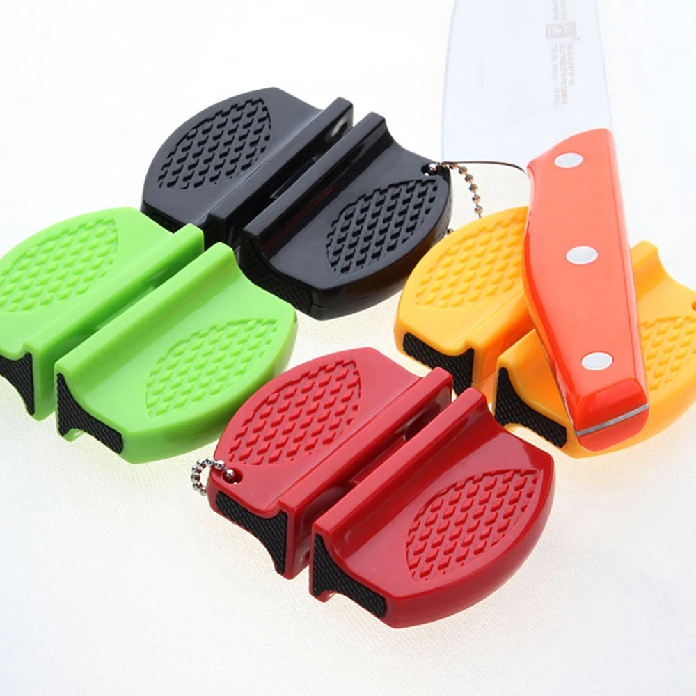 Portable Mini kitchen Knife Sharpener Two-stage Camping Pocket nife  Sharpener