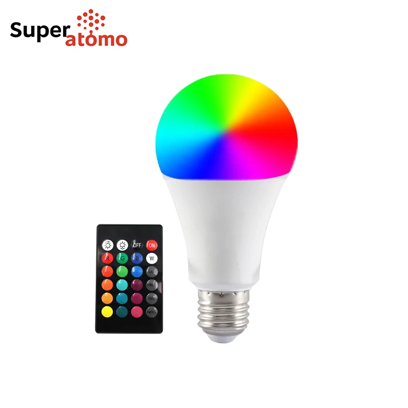 Good Price E27 B22 5W RGB LED Bulb Light Lamp Multi Color Light Plastic Aluminium RGB LED Bulb
