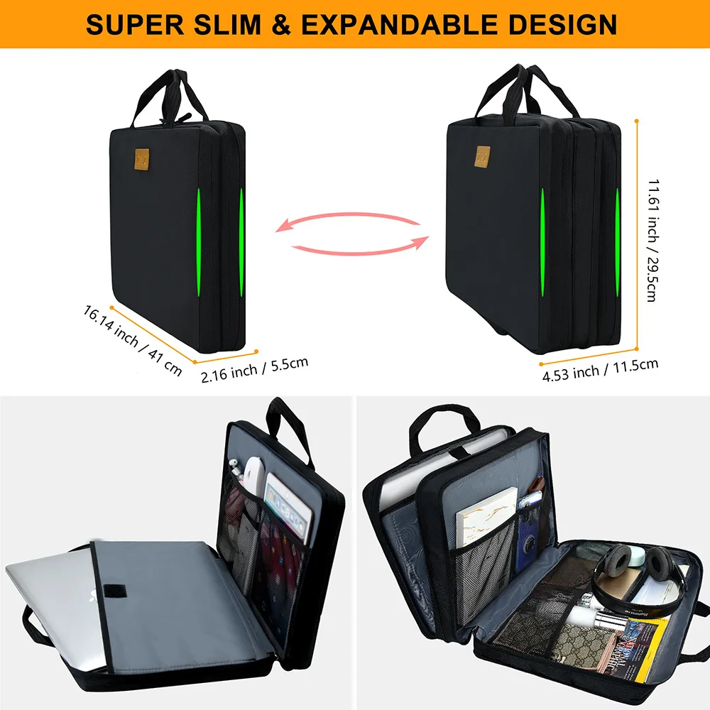 Zinz Slim & Expandable Laptop Sleeve 15 15.6 16 Inch Case Bag For ...