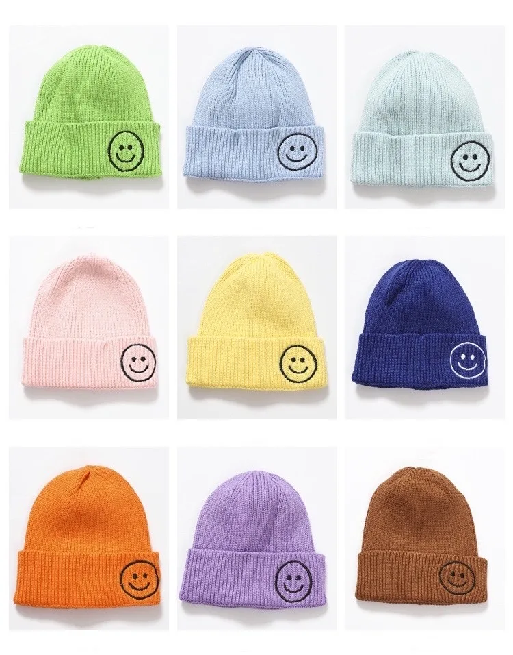 Kenshelley Amazon Cheap Custom Baby Hats Children Candy Color Cute