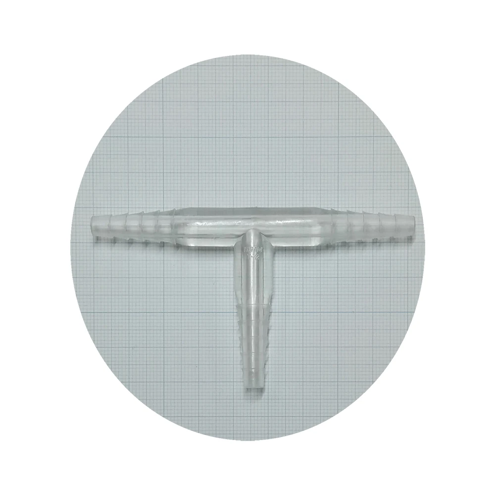High Heat Resistance Oem Medical T Round Clear Plastic Tube Connector