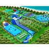Portable dragon water park inflatable , amusement park games , kids inflatable park for fun