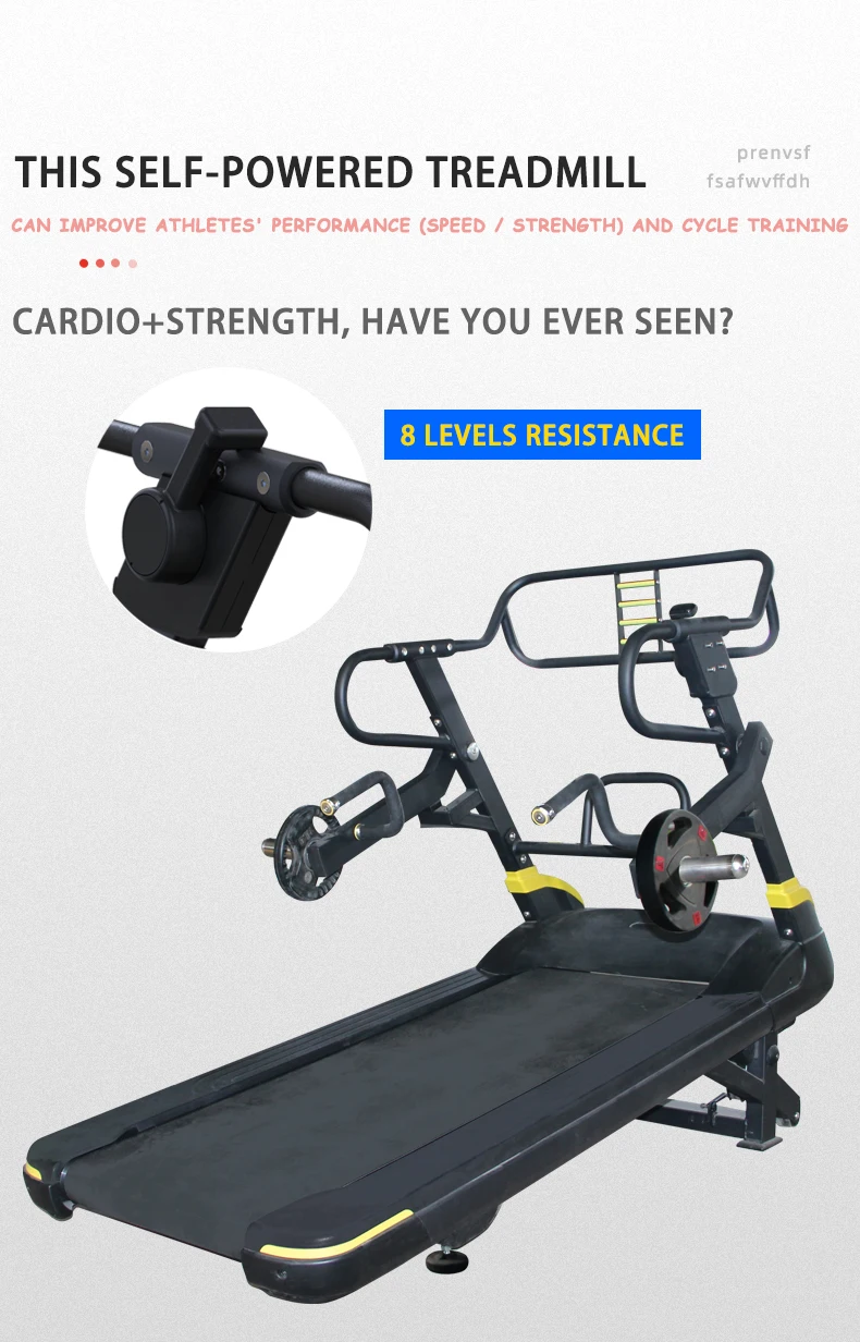 Commercial Gym Resistance Plate Loaded Unpowered Running