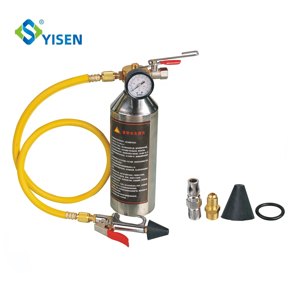 Stainless Steel Bottle A/c Air Conditioner System Flush Canister Gun Kit Clean Tool Set Buy