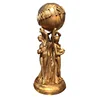 Casting bronze statue full size the world is yours sculpture