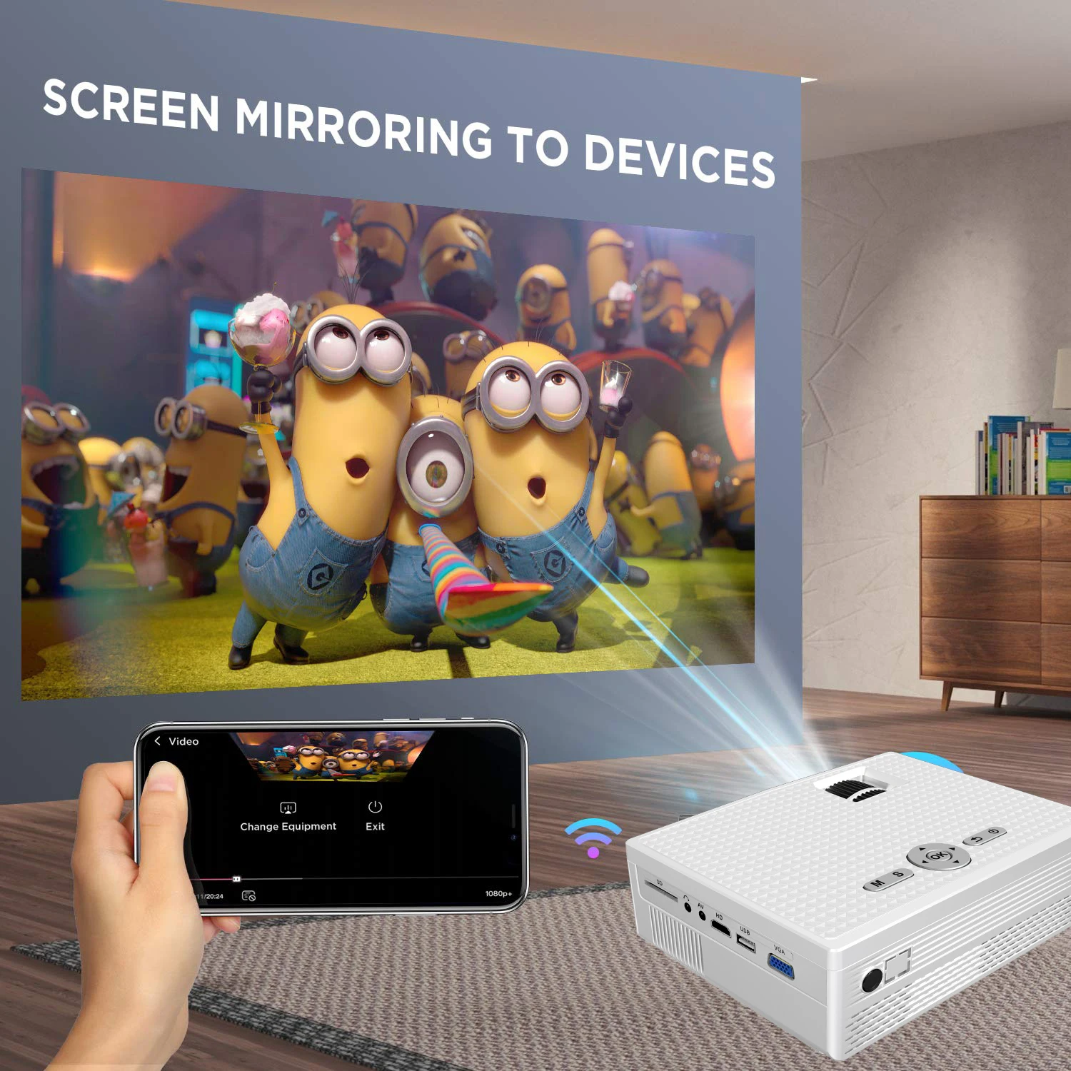 [cheap Mini Wifi Micrast Version 720p Projector ] Oem Odm Factory Cheap