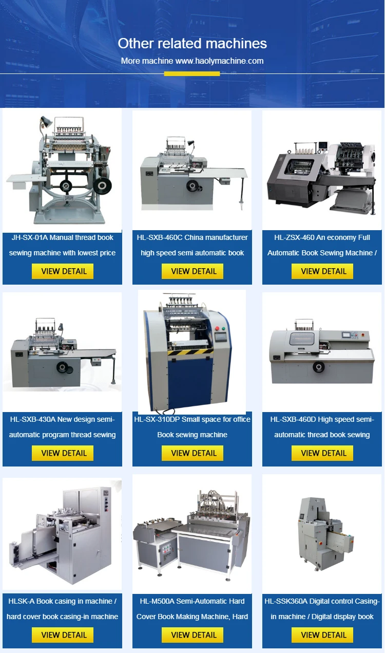 Hlsxb460d Semiautomatic Program Thread Book Sewing Machine With