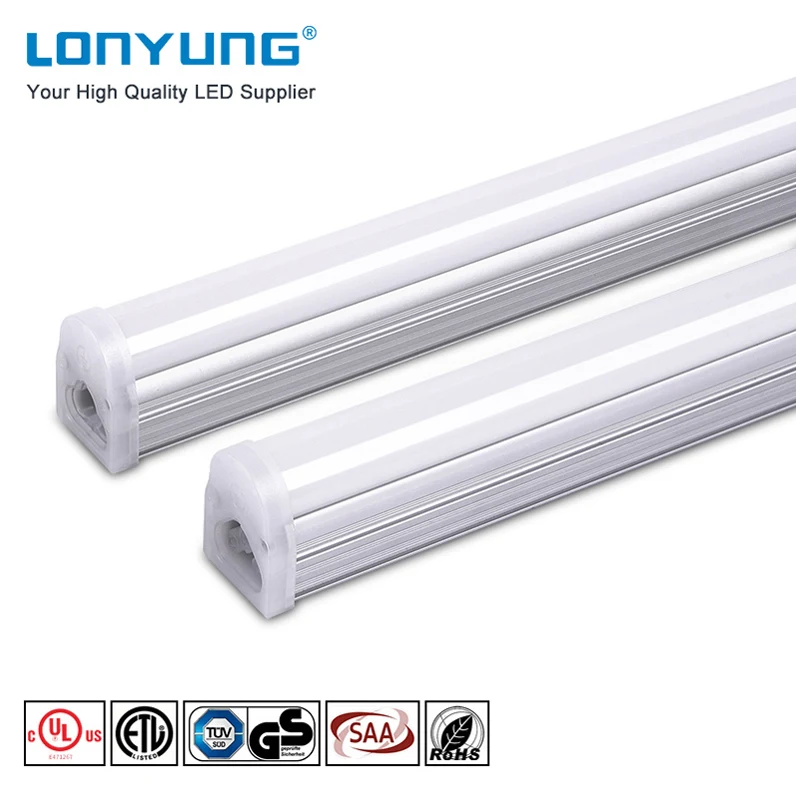 4ft Small T5 Fixture 100- 240v Fluorescent Wall Mounted Dimmable Strip Light ETL Hanging Linear 5000k 8ft Linkable tube light