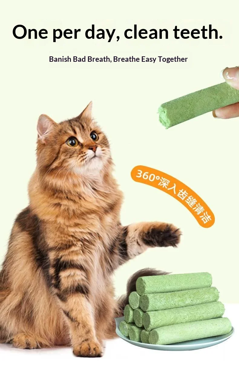 product freeze dried chicken cat snacks grass grinding sticks with catnip nutrition for special hair care821-3
