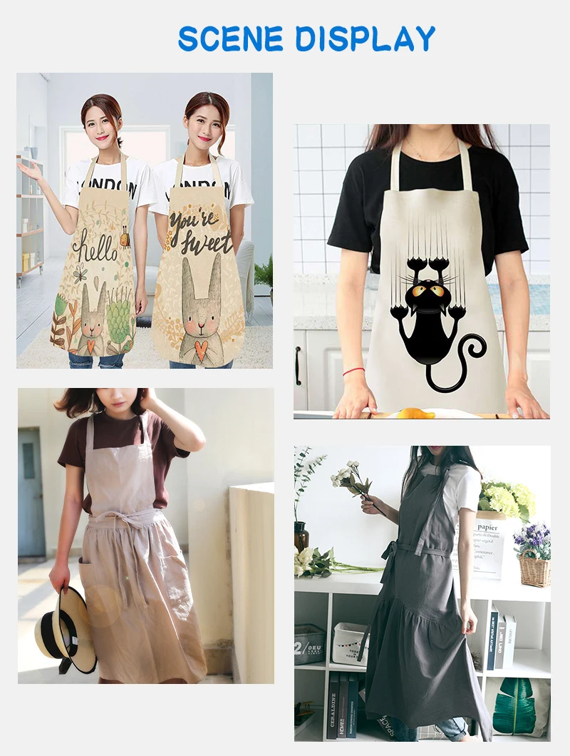 kitchen apron 100% cotton