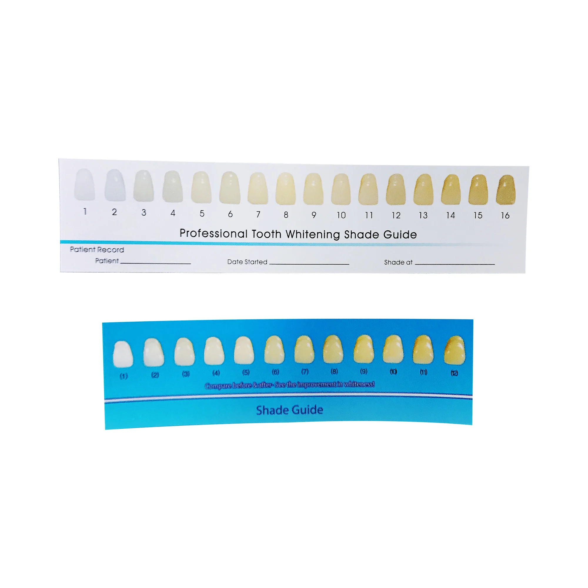 Home Use Teeth Whitening Shade Guide Teeth Whitening Home Use Kit Paper ...