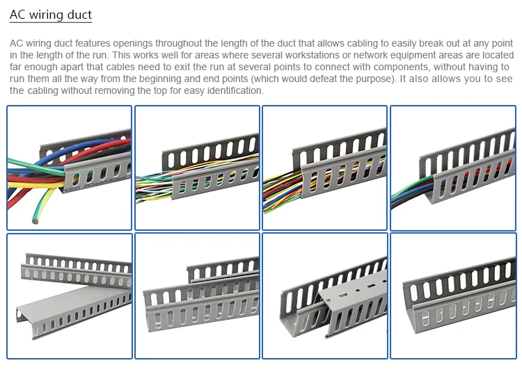 Slotted wire duct