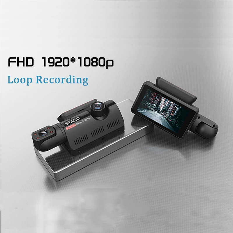 A68 Dash Cam Front Builtin Duallens Car Camera Car Black Box Ultrahd