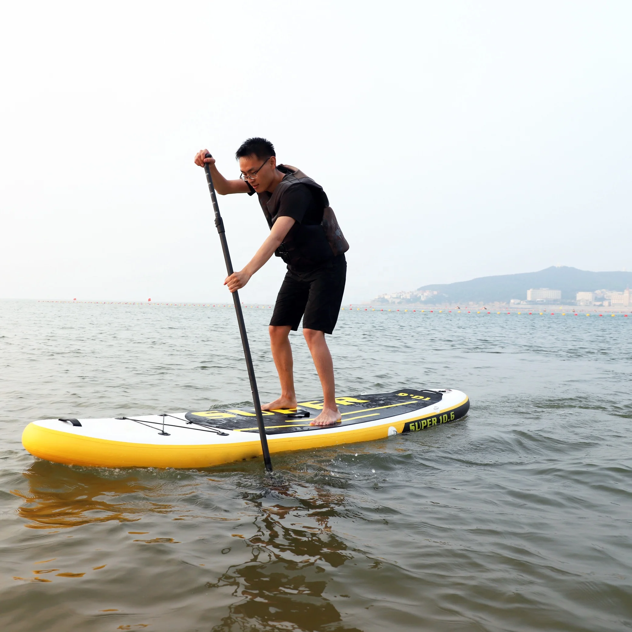 TOURUS Wooden SUP - Durable, Inflatable Paddle Board
