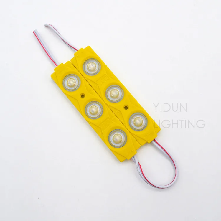 YIDUN Lighting NEW 5730 3LED injection led module 12V with lens Waterproof IP65 120degree1.5W white LED sign shop banner