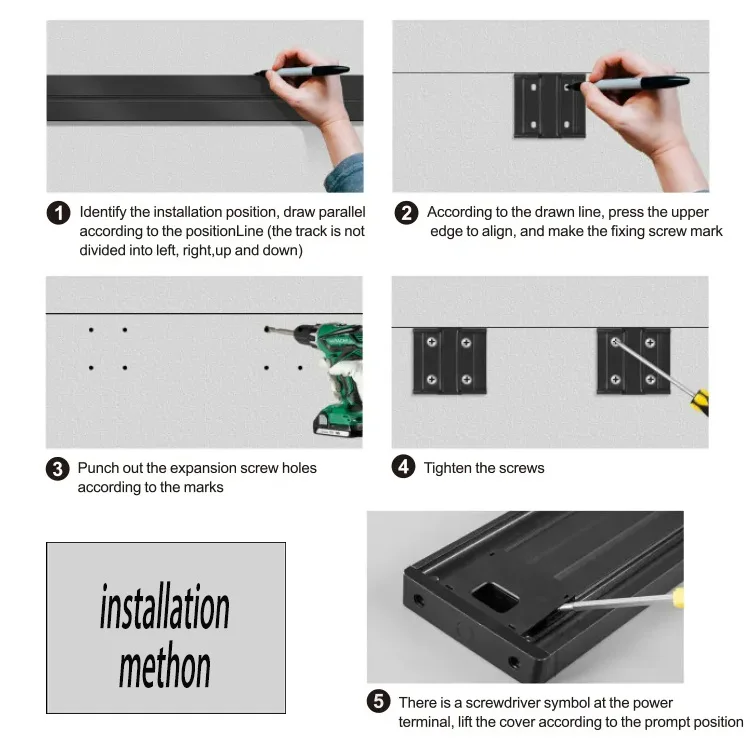 VNX Track Socket USB Electrical Outlet Rail Portable Track Socket