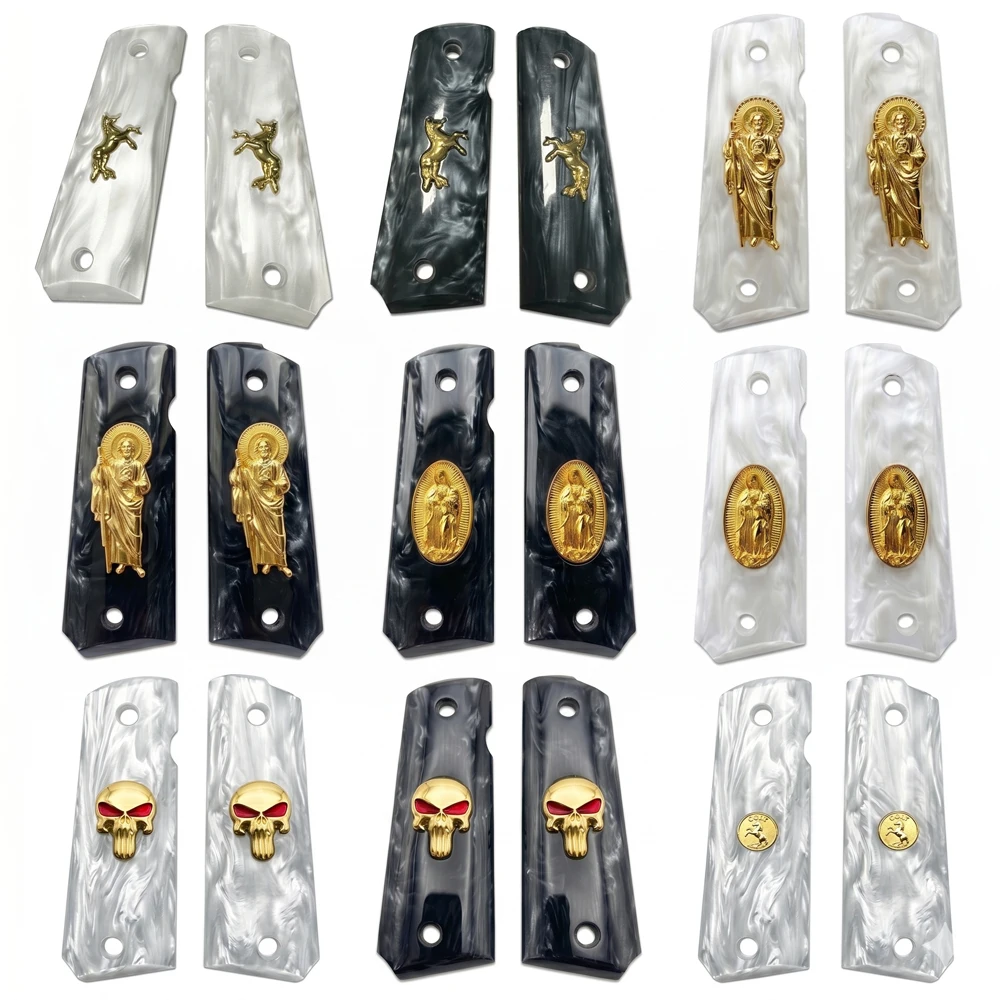 Custom High Precision CNC Machined Synthetic Pearl Blank Grips for