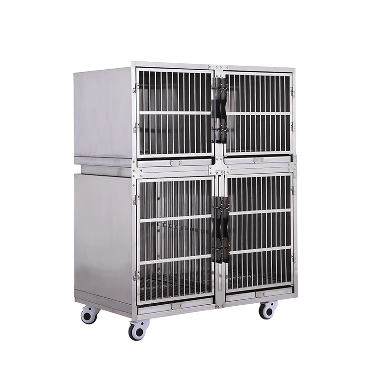 Wholesale Vet Cage Bank Pet Cages Hospital Large Stainless Steel Dog