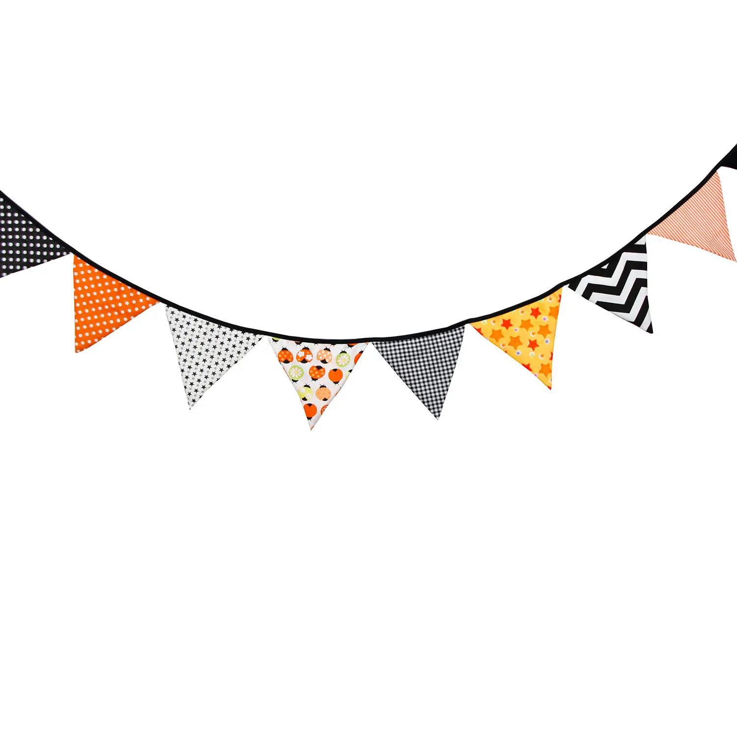 Halloween Cartoon Hanging Triangle Flag Banners Pennant Bunting Hotel Decoration 