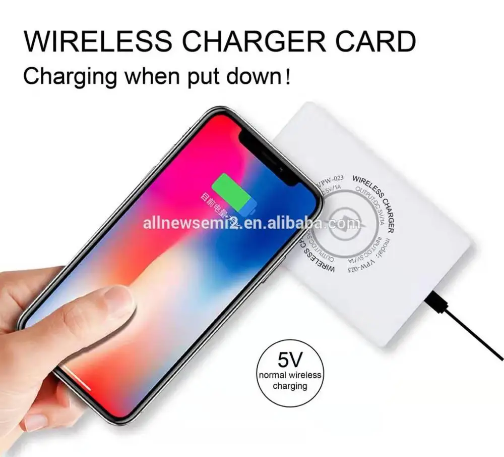 Hot-selling wholesale Ultra-thin creative Double-sided color printing  wireless charging base